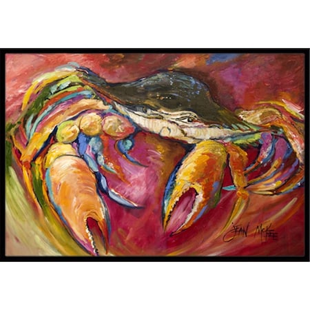 Carolines Treasures Blue Crab Stars Indoor and Outdoor Mat- 24 x 36 in. JMK1105JMAT